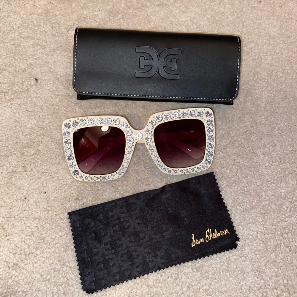 Cream Bling Sam Edelman Sunglasses